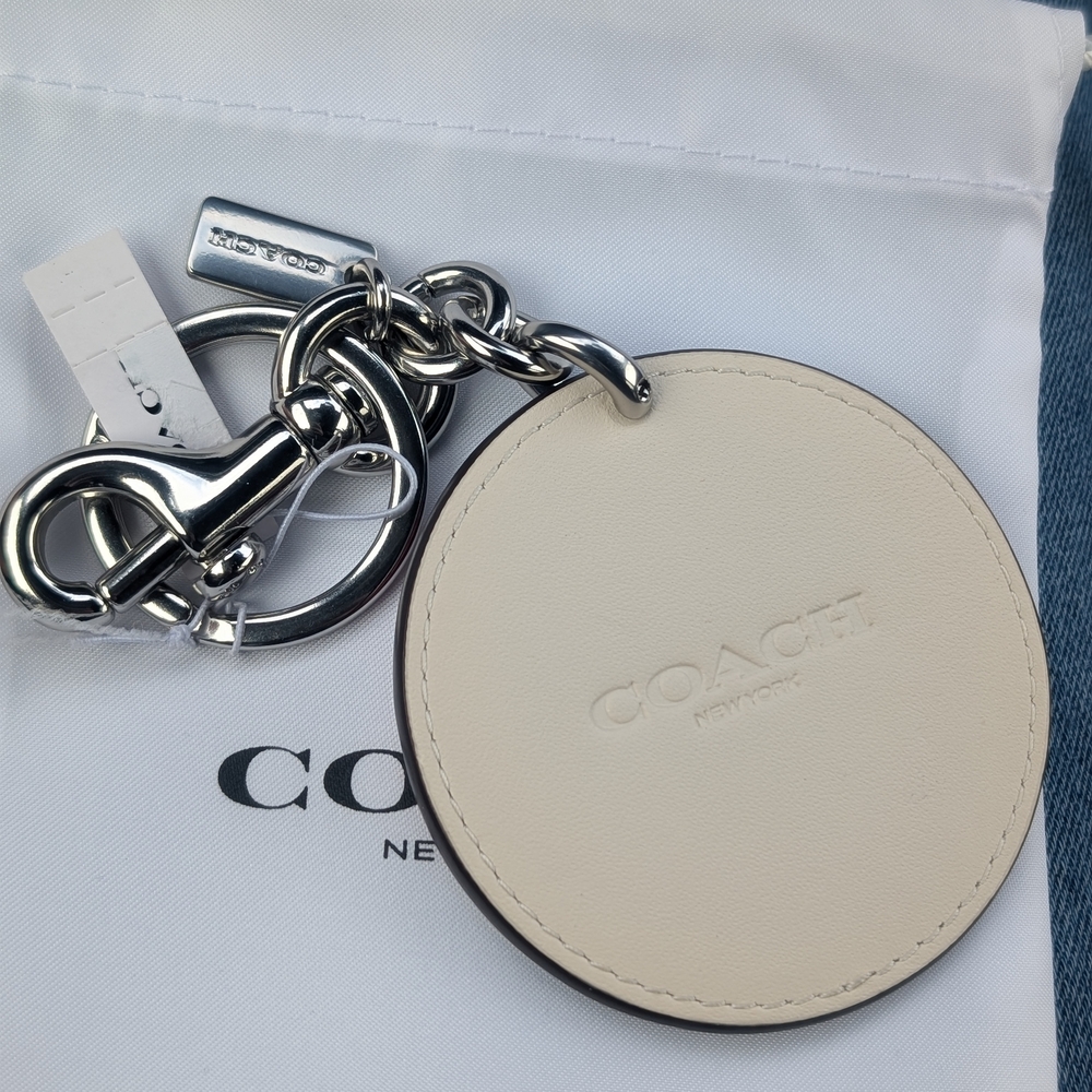 Coach Beach Ball Keychain in Red, Blue, and White - Picture 2 of 2